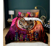 Animal Dream Catcher Duvet Cover Set Indian Dream Catcher Animal Bedding Set Adults Exotic Style Bohemia Polyester Quilt Cover