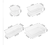 Transparent Box Storage Organizer Desk Plastic Storage Box Container Drawer Organizer Table Jewelry Box Makeup Organizer Boxes