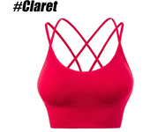 1 unidad de sujetadores deportivos de algodón para mujer, Sujetador deportivo liso con realce para trotar, gimnasio, Sujetador deportivo para mujer, ropa interior para chica, Fitness, correr, Yoga, Top deportivo