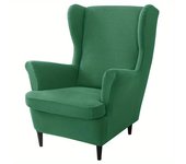 2pc Stretch Americana Armchair Covers with Elastic-Grip, Machine-Washable Polyester/Spandex Furniture Protectors for Home Decor