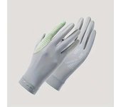 Summer Sunscreen Women Thin Ice Silk Anti-ultraviolet Dew Finger Touch Screen Driving Riding Non-slip Breathable Gloves