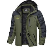 MAGCOMSEN Men's Winter Coats Waterproof Ski Snow Jacket Warm Fleece Jacket Parka With Multi-Pockets