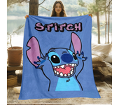 Stitch Cute Cartoon HD Art Print Blanket.Oversized Sofa Soft Blanket Warm Flannel Blankets,bed,picnic,Gift,Living Home Decor