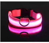 Collar de nailon para perros, cadena luminosa de flash de seguridad nocturna LED recargable para perros, collar luminoso para perros, accesorios fluorescentes para perros