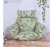 Hanging Swing Egg Chair Cushion Cover Patio Large Round Papasan Pad Detachable Garden Lounger Cushion Cover  (No Filling)