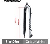 TOSEEK Carbon Fork 29 Straight Tube Bike Fork 560g Hard Carbon Mtb Fork 29 Front Fork For Bicycle