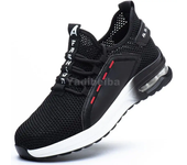 Zapatos de trabajo, botas de seguridad con punta de acero transpirables, zapatos de trabajo de seguridad ligeros para hombres y mujeres, zapatillas de trabajo masculinas, calzado de seguridad