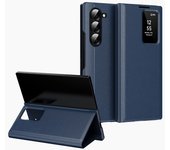Book Stand For Samsung Z Fold 6 5 4 3 Fold5 Case Wallet Leather Windows Card Slot Cover
