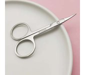 mirror surface, straight curved head, professional, manicure, pedicure, nails, scissors, eyebrows, nose