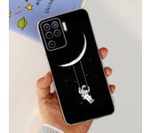 For Oppo A94 4G 5G Phone Case Soft TPU Transparent Slim Back Cover For Oppo A94 5G CPH2211 OppoA94 CPH2203 Silicone Flower Coque