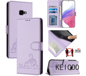 Para Samsung Galaxy J4 J6 Xcover 4 4S 5 6 Pro Plus 2018 Caso De Ranura De Tarjeta Anti - Caída De Solapa De Color Sólido