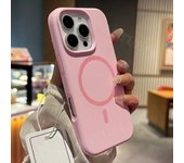 Funda de Teléfono de Carga Inalámbrica Magnética de Silicona Líquida Compatible con iPhone 16-11 Pro Max Plus Accesorios de Electrónica