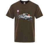 Men's Cotton T-Shirt, Loose Fit, Casual, Breathable, Sweat, Crew Neck
