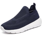 Zapatos para correr sin cordones con amortiguación transpirable para parejas, zapatos para caminar
