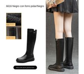 Niños pero botas de caballero hasta la rodilla botas de otoño e invierno de terciopelo de suela gruesa botas altas versátiles