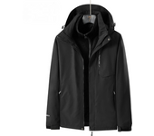 CHRLCK Women's 3 In 1 Thick Hiking Jacket Fleece Waterproof Winter Windbreaker Outdoor Warm Camping Jacket Women Windproof Coat