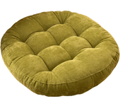 Grey Floor Seat Cushion Pillow Round Large Pillows Seating for Adults Tufted Corduroy Floor Cushions for Living Room Tatami 방석