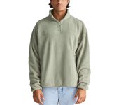 Decheng quarterly zipper fleece jacket winter Sherpa pullover logo men's hooded sweatshirt