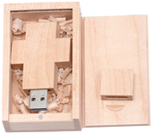 JASTER Cross Free Custom Logo USB Flash Drive 128GB Creative Gift Memory Stick 64GB Walnut Wooden Box External Storage 32GB 16GB