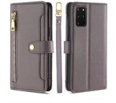 Magnético Funda de Cuero PU Billetera Solapa Cover Galaxy S20 Plus, Multifuncional Cuerda Colgante Funda protectora
