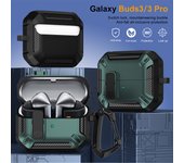 Earphone Case For Samsung Galaxy Buds 3 / 3 Pro Contrast Color With Switch and Key Chain