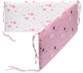 Parachoques para Cuna de Bebe - Valla de Cama de Algodón Trenzada - Protector de Cuna para Recien Nacidos Antivolpes