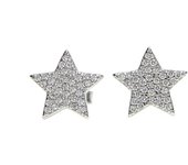 100% 925 Sterling Silver One Star Stud Earrings For Women Paved Cz Prevent Allergy Brincos Pendientes Mujer Moda 2019 Brincos