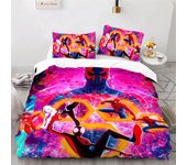 Spider-Man Printed Bedding Set Comic Book Comforter Set Kids Duvet Cover Bedding Set Deluxe 3 Piece Gift Set Full Size