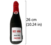 Interactive Dog Toys Champagne Wine Bottle Shape Pet Toy Plush Filled Vodka Toy Squeaky Bite-Resistant Pet Supplies Whisky