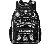 Magical Gothic Witch Goth Backpack For School Laptop Bags Bookbag Big Casual Daypack For Student Girls Boys Kids Teens Travel Sports Work-Ouija Board Gothic Goth