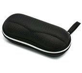 New Black Eyewear Cases Sunglasses Women Box With Lanyard Zipper Case Hard For Men Glasses Cloth Bag