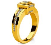 S925 authentic sterling silver simple geometric square three-dimensional ring for women trendy wedding light luxury party music festival luxury daily