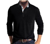 Solapa de manga largaTCamiseta HombrePOLOCamiseta de otoño e invierno camiseta