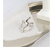 Chic Ring Irregular Geometric Design Golden Or Silvery Make Your Call Suitable For Men And Women Match Daily Outfits