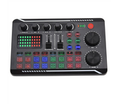 Micrófono y tarjeta de sonido, consola de mezcla de audio, amplificador, mezcla de música en Vivo, equipo de DJ