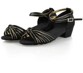 Zapatos latinos para niñas y mujeres, zapatos de salón modernos de Salsa Latino de tacón bajo, zapatos de baile latino para Tango, Salsa, Rumba