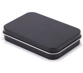 Multicolor Tin Box with Clear Window Lid Rectangular Empty Nail Art Display Case Candy Package Metal Box Jewelry Box