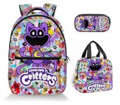 3PCS Set Smiling Critters CatNap Backpacks Bag Lunch Bag Pencil Case School Gift
