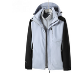 CHRLCK Women's 3 In 1 Thick Hiking Jacket Fleece Waterproof Winter Windbreaker Outdoor Warm Camping Jacket Women Windproof Coat