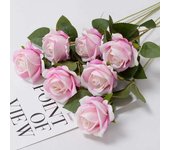 3/5/10/20pcs wers wer Branch Artificial Red Roses Realistic  Rose for Wedding Home r