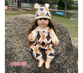 Muñeca reborn de 30cm, simulación de bebé, muñeca de goma blanda, realista, recién nacido