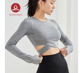 MOVING PEACH Yoga top sports clothing t-shirt quick dry  fitness top yoga shirt women DST