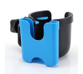 Pram Cup Holder with Phone Holder, Bicycle Cup Holder, 2 in 1 Cup Phone Holder for Prams, Bicycles, Wheelchairs, Walkers.