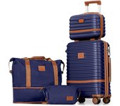 Joyway Juego Maleta de Viaje, ABS Maletas Set de Cabina-56cm, Maletas Trolleys Extensible, Rodillo de 360° y Cerradura TSA Incluidas 20 Pulgadas Maletas de Cabina 1 Bolsa de Viaje 1 Neceser y 1 Bandolera