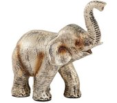 Resin Elephant Sculpture Ornaments Lucky Elephant Decoration Garden Statue for Living Room Bedroom Decor