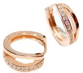 Pendientes de aro pequeños de plata de ley 925 para mujer, aros con bisagras huggie de doble línea creados con cristales austriacos con circonita cúbica
