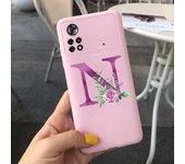 For Xiaomi Poco X4 Pro 5G Case Soft Letters Alphabet Painted Phone Cover For Xiaomi Poco M4 Pro 4G Funda PocoX4 M4 Pro 2022 Capa