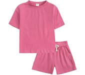Traje para niños Niños y niñas versión coreana traje deportivo de verano 2025 nuevo verano ropa pequeña y mediana