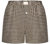 Womens Summer Casual Shorts High Waist Qickly Dry Checkered Shorts S-3XL