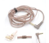 2Pin Cable High-Purity Twisted Cable Oxygen-Free Copper In Ear Cable KZ Earphones Cord 2Pin Headphone Cord ZS10 Earphone Wire